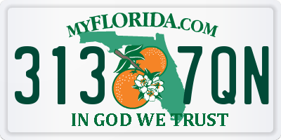 FL license plate 3137QN