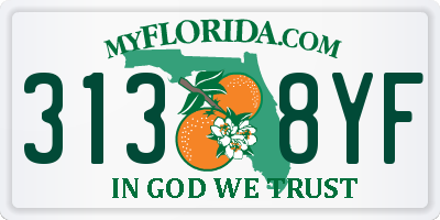 FL license plate 3138YF