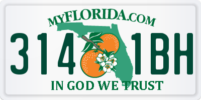 FL license plate 3141BH