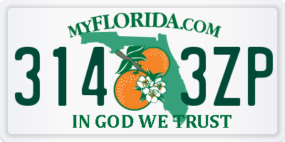 FL license plate 3143ZP