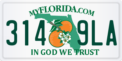 FL license plate 3149LA