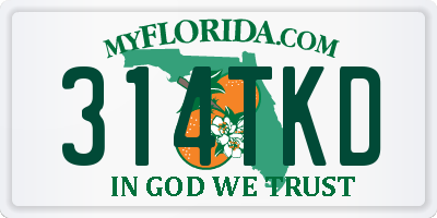 FL license plate 314TKD