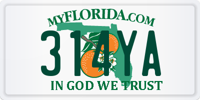 FL license plate 314YA