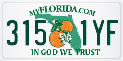 FL license plate 3151YF