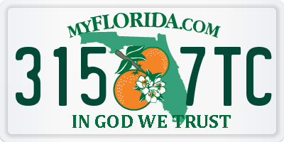 FL license plate 3157TC