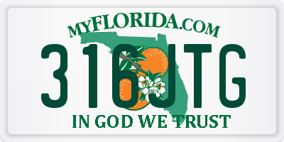 FL license plate 316JTG