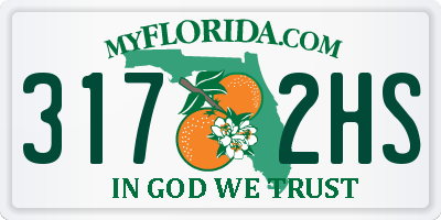 FL license plate 3172HS