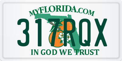 FL license plate 317RQX