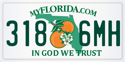 FL license plate 3186MH