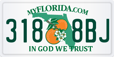 FL license plate 3188BJ