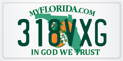 FL license plate 318VXG