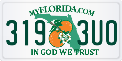 FL license plate 3193UO