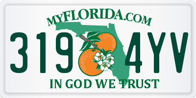 FL license plate 3194YV