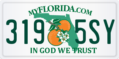 FL license plate 3195SY