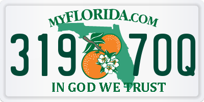 FL license plate 3197OQ