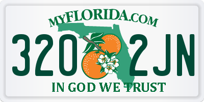 FL license plate 3202JN