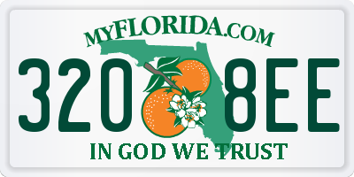 FL license plate 3208EE
