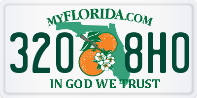 FL license plate 3208HO