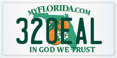 FL license plate 320EAL