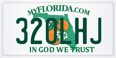 FL license plate 320LHJ