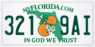 FL license plate 3219AI