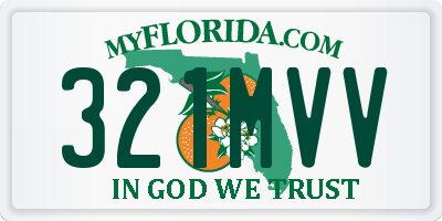 FL license plate 321MVV