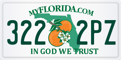 FL license plate 3222PZ