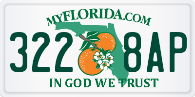 FL license plate 3228AP