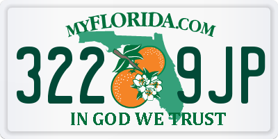 FL license plate 3229JP