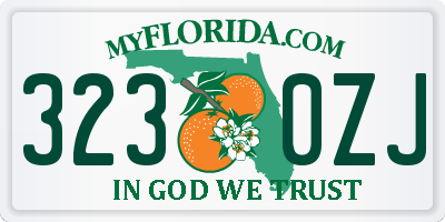 FL license plate 3230ZJ