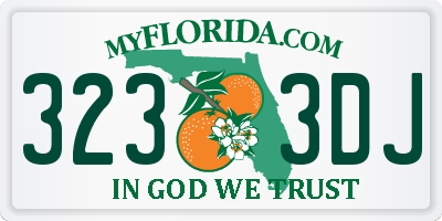 FL license plate 3233DJ