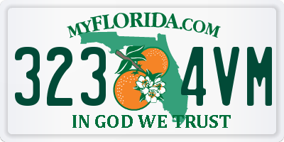 FL license plate 3234VM