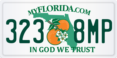 FL license plate 3238MP
