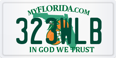 FL license plate 323WLB