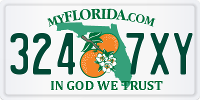 FL license plate 3247XY