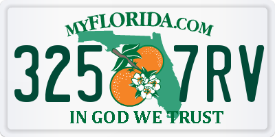 FL license plate 3257RV
