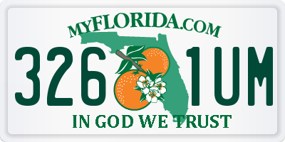 FL license plate 3261UM