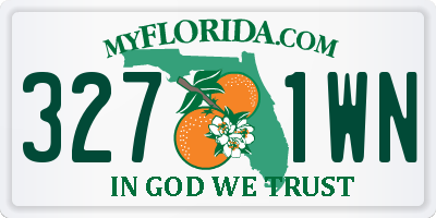 FL license plate 3271WN