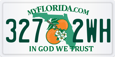 FL license plate 3272WH