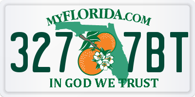 FL license plate 3277BT