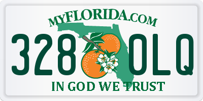 FL license plate 3280LQ