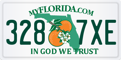 FL license plate 3287XE