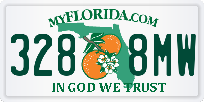 FL license plate 3288MW