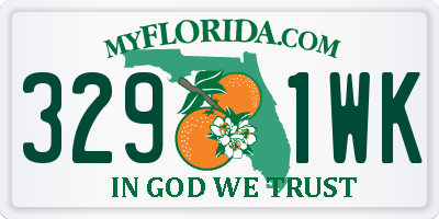 FL license plate 3291WK