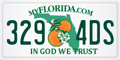 FL license plate 3294DS