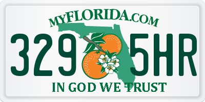 FL license plate 3295HR