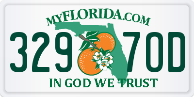 FL license plate 3297OD