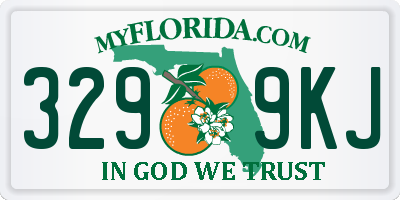 FL license plate 3299KJ