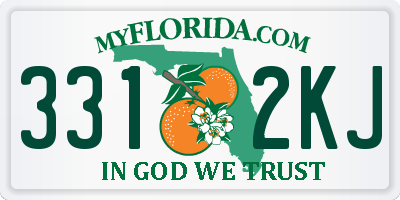FL license plate 3312KJ