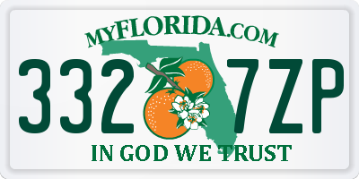 FL license plate 3327ZP